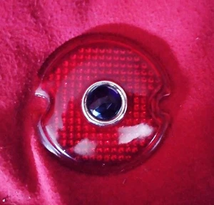 1933-1936 Ford Cars - 1945-1952 Ford Trucks Tail Light Lens Blue Dot - Picture 1 of 2