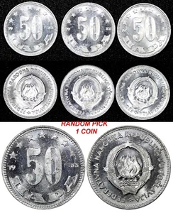 YUGOSLAVIA Aluminum 1953 50 Para GEM BU KM# 29 RANDOM PICK (1 COIN ) (24 366) - Foto 1 di 5