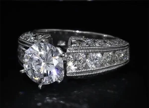 Halbmontierter Ring 2,35 kt Diamant 18 K Gold (oder PLAT) von LA Designer Gregorio - Bild 1 von 5