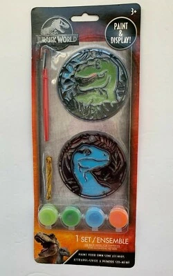 Jurassic World pinte seus próprios apanhadores de sol pacote com 2 tintas e pincel - Imagem 1 de 3