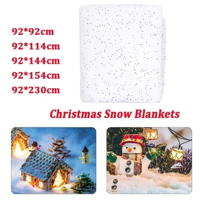 Artificial Cotton Fake Snow Carpet  Christmas Decoration - Image 1 of 4