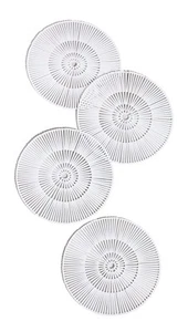 Kim Seybert Women's Set of 4 Spoke Placemats, White, One Size - Picture 1 of 2