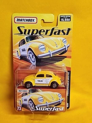 Matchbox Superfast #73 Volkswagen Beetle Yellow Taxi Limited  NIP🔥Stock D - Image 1 of 4