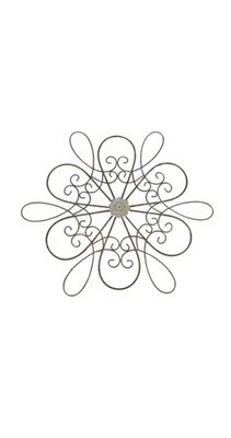 Escultura de flores de metal de madera rústica de 30 pulgadas arte para colgar en la pared decoración del hogar Foto 1 de 2