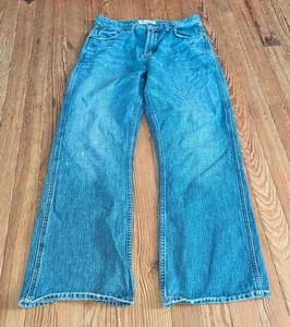 Vintage American Eagle Bootcut Jeans Gr. 30x30 blau helle Waschung Denim distressed - Bild 1 von 12