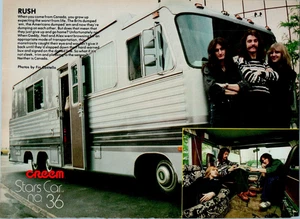 RUSH CREEM STAR AUTOS TOURBUS 1977 MAGAZIN WERBEPLAKAT 8" X 11" - Bild 1 von 1
