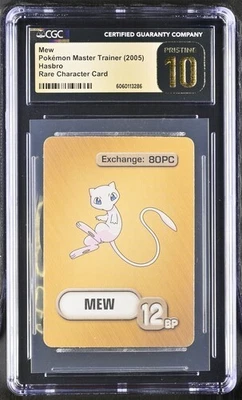 CGC 10 Pristine Mew Hasbro Rare Character Card Pokemon Master Trainer - Image 1 of 2