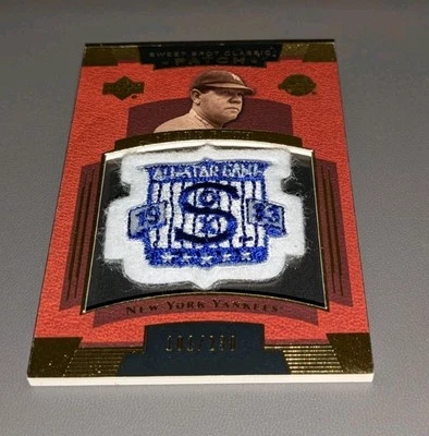Babe Ruth 2004 Upper Deck Sweet Spot 1933 All Star Patch Card 181/230 LML - Image 1 of 2