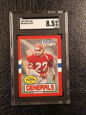 1985 Topps USFL DOUG FLUTIE - Image 1 of 2