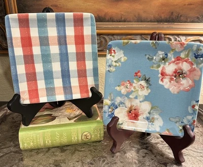 (2) Platos de aperitivo certificados internacionales-6,25”-Mi playa/auditoría Lisa-excelente Foto 1 de 4