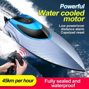 4DRC S3 45km/h Remote Control Boat Kids Toy WATER-COOLED High Speed RC Ship - Picture 1 of 8