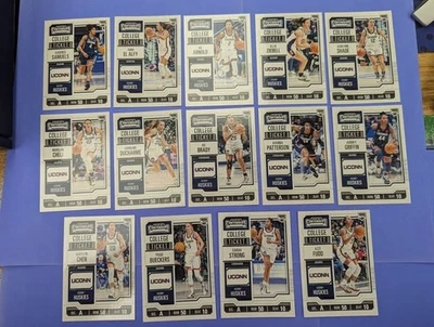Juego de 14 tarjetas equipo de baloncesto UCONN Huskies CAMPEONATO NACIONAL 2025 para mujer Foto 1 de 4