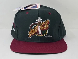 Neu mit Etikett Vintage 1994 Logo 7 Seattle Sonics Mütze Snapback Key Arena NBA SuperSonics - Bild 1 von 11