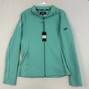 Straight Down Swing Jacket Womens Large Teal Full Zip Golf Stretch New W60118 - Picture 1 of 15