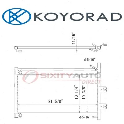 Koyorad Engine Oil Cooler for 2012-2016 Nissan NV2500 5.6L V8 - Belts tk Foto 1 de 4