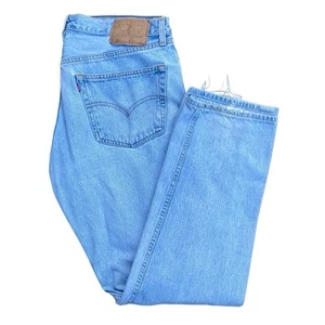 Jeans De Colección Levis 501 38x32 Azul Botón Mosca Recto Denim Original México - Imagen 1 de 10