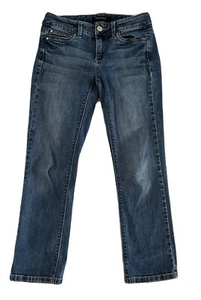 White House Black Market Women's Blue Cropped Leg Denim Jeans Size 00 - Picture 1 of 6