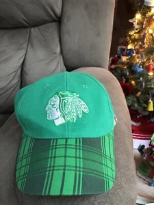 Chicago Blackhawks Irish CSN Cap Hat Adjustable St. Patrick - Picture 1 of 4