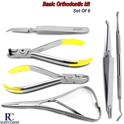 Frenos dentales Alicates Cortador de arco Pinzas Colocación Kit básico de ortodoncia Herramienta Foto 1 de 4