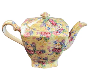Royal Winton Grimwades Welbeck CHINTZ Rose Floral Ascot Teapot England Tea Pot - Picture 1 of 7