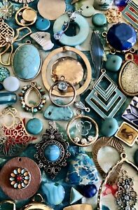 Vintage Costume Jewelry Lot, Tiny Bits Charms & More Craft #100+DiY- Art Upcycle