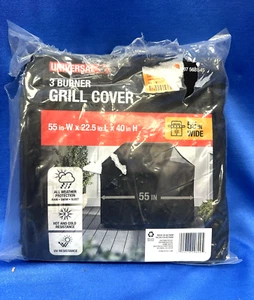 UNIVERSAL Three Burner Grill Cover 55" x 22.5" x 40" - Picture 1 of 2
