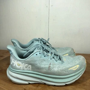 Hoka Schuhe Damen 9 B Clifton 9 Laufen Turnschuhe blau Training bequem Straße - Bild 1 von 15