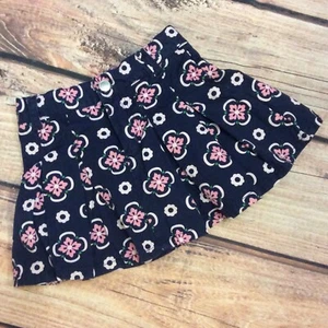 Gymboree Floral Skort Size 4 Adjustable Waist Blue Pink - Picture 1 of 7