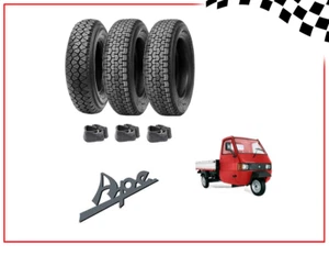 3 REIFEN + 3 LUFTKAMMERN 4.00-12 PR8 FÜR APE PIAGGIO TM 703 DEESTONE - Bild 1 von 1