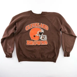 Vintage 1990 Chicago Bears NFC Champs Sweater Size Large Brown  - Picture 1 of 8