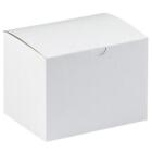 MyBoxSupply 6 x 4 1/2 x 4 1/2 pouces boîtes cadeaux blanches, 100 par étui