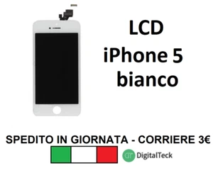 Display Retina für Apple iPhone 5 weiß LCD Touchscreen mit Rahmen - Bild 1 von 5