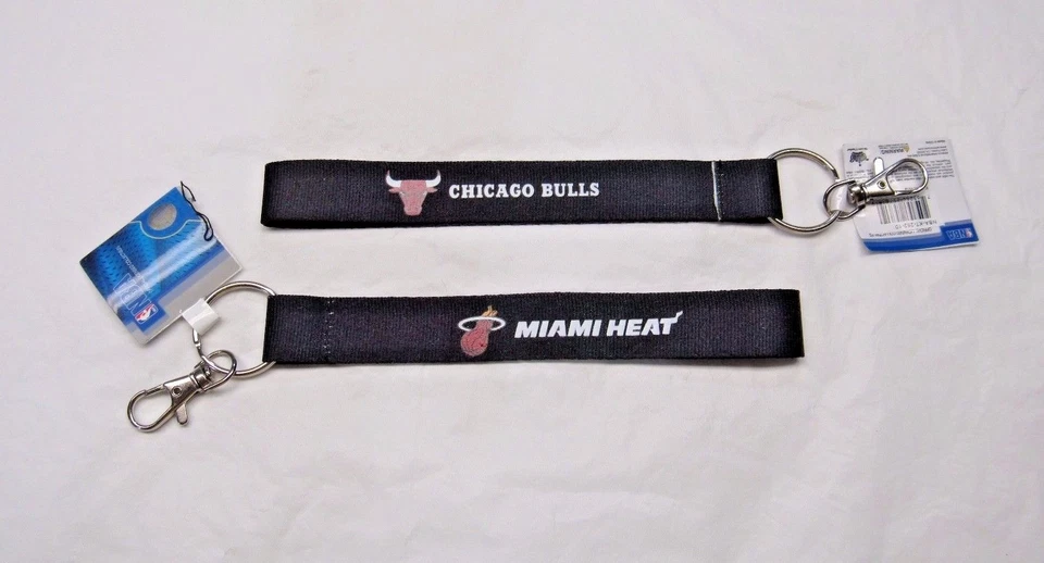 NBA Wristlet Key Chains 8.5" Long .75" Wide Made by Aminco Select Team Below - Image 1 of 1