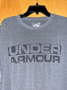 Under Armour Mens Large Gray Heat Gear S/S Muscle Fit Shirt - Picture 1 of 5
