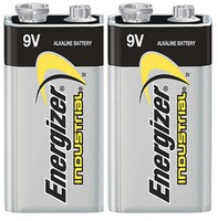 Energizer Industrial Alkaline 9V PP3 Batteries High Drain Multi Usage Pack of 2