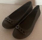 Crocs Gianna Womens Size 8 Casual Walking Slip On Flats Chain Link Shoes