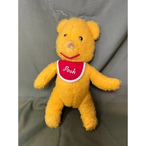 Vintage 1960's Winnie The Pooh Gund Mfg J Swedlin Disney 11" Stuffed Plush Bib - Picture 1 of 6