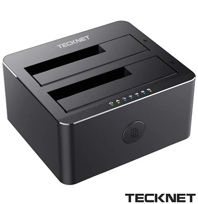 TECKNET Hard Drive Docking Station, USB 3.0 SATA HDD Docking Station for 2.5 & 3 - Image 1 of 4