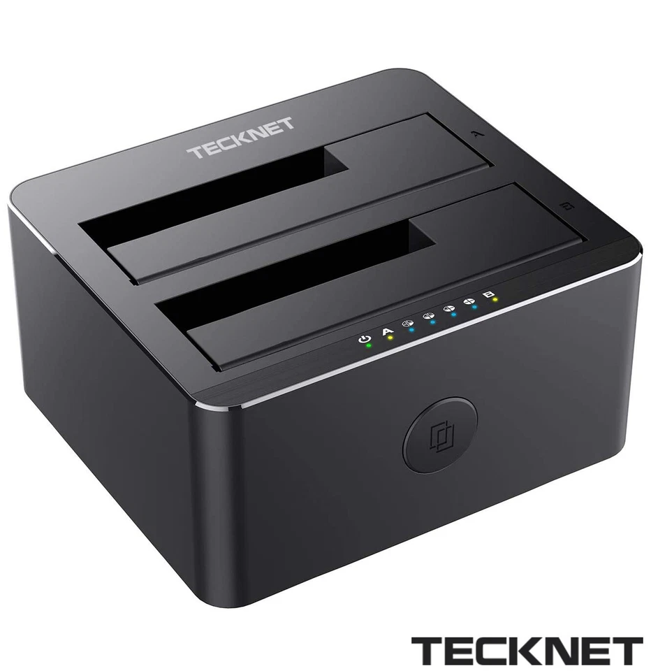 TECKNET Hard Drive Docking Station, USB 3.0 SATA HDD Docking Station for 2.5 & 3 - Image 1 of 4