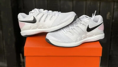 Size 11 Women’s Nike Court Air Zoom Vapor X HC White/Pink/Black NEW - Image 1 of 4