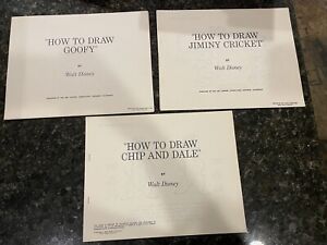 Original Disney How To Draw Chip And Dale, Jiminy Cricket, And Goofy
