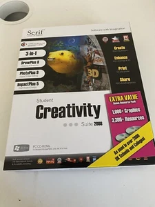 Serif Software Student Creativity Suite 2008 PC CD Rom Microsoft Brand New - Photo 1/8