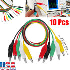 10Pcs Double-ended Wire Crocodile Alligator Clips Test Leads Jumper Cables