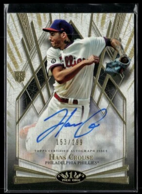 2022 Topps Tier One Break Out Autographs #BOA-HCR Hans Crouse 153/299 - Image 1 of 2