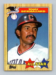 1987 Topps #607 Tony Bernazard Cleveland Indians Baseball - Picture 1 of 2