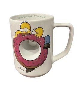 Tazza da tè caffè Krustyland Homer Simpson ciambella Mmm Carbs Universal Studios - Foto 1 di 6