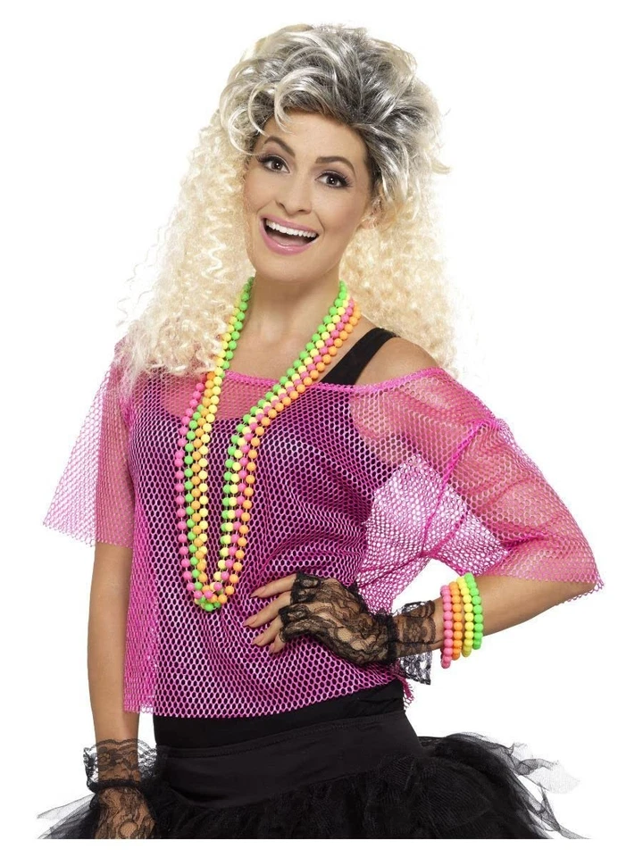 Disfraz Top Red Años 80 Adulto Halloween Mediano/Grande Foto 1 de 1
