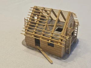 Under Construction House HO 1:87 Scaffolding Train RR Hobby Railroad - Picture 1 of 4