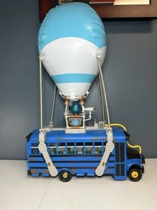 Fortnite Battle Bus Playset Jazwares 2020 Lights Sounds 18” Tall 12” Long Works - Picture 1 of 4