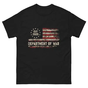 Department of War Established 2025 Re-Established T-Shirt - Picture 1 of 14